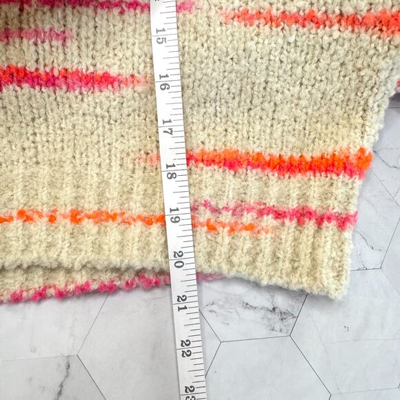 Pilcro Anthropologie Wool Blend Crew Neck Balloon Sleeve Sz M Sweater Italy EUC - Picture 10 of 11